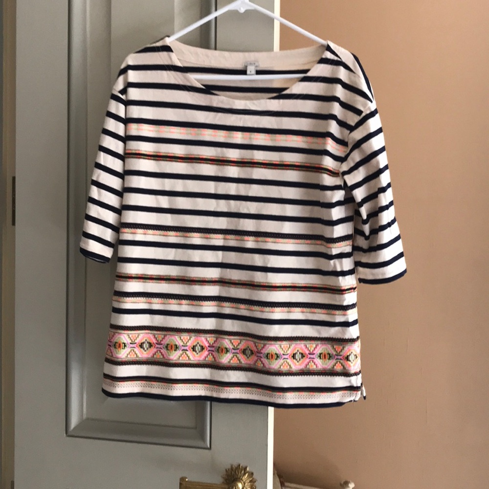 J.Crew Tribal Print Top